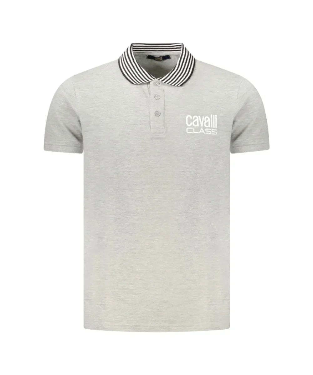 Φωτογραφία προϊόντος: Cavalli Class - Ανδρική Μπλούζα T-Shirt Polo Short Sleeve TXT64EKB002-05001 Γκρι