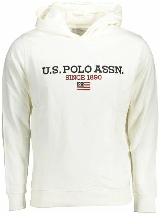 Φωτογραφία προϊόντος: U.S. Polo Assn. - Ανδρικό Φούτερ με Κουκούλα 64460-53223-101 Λευκό