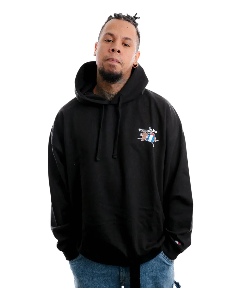 Φωτογραφία προϊόντος: Tommy Hilfiger - Ανδρικό Φούτερ Oversized Sport Hoodie DM0DM15810-BDS Μαύρο