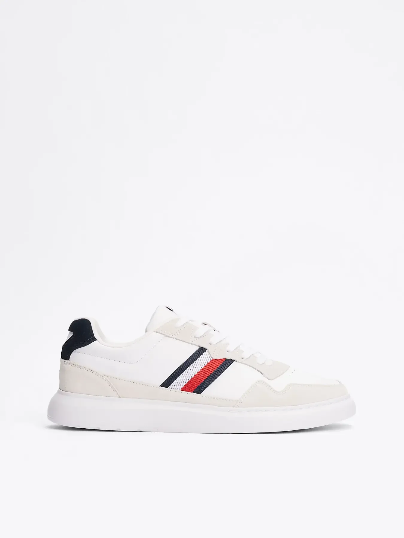 Φωτογραφία προϊόντος: Tommy Hilfiger - Ανδρικά Sneakers Light Cupsole Lth Mix Stripes FM0FM04889-0K6 Λευκό