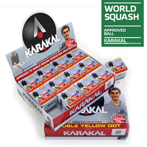 Φωτογραφία προϊόντος: Karakal διπλή κίτρινη Squash μπάλες