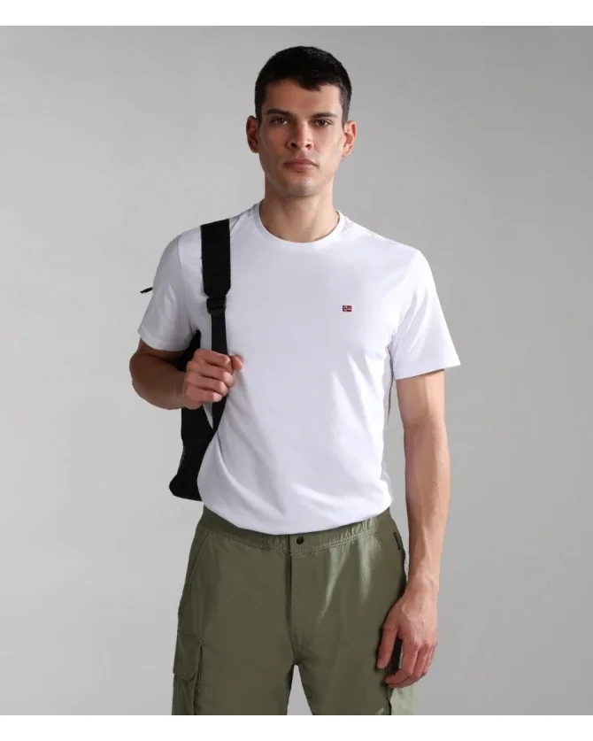 Φωτογραφία προϊόντος: Napapijri - Ανδρικό T-shirt Salis Ss Sum Regular Fit NP0A4H8D-002 Λευκό