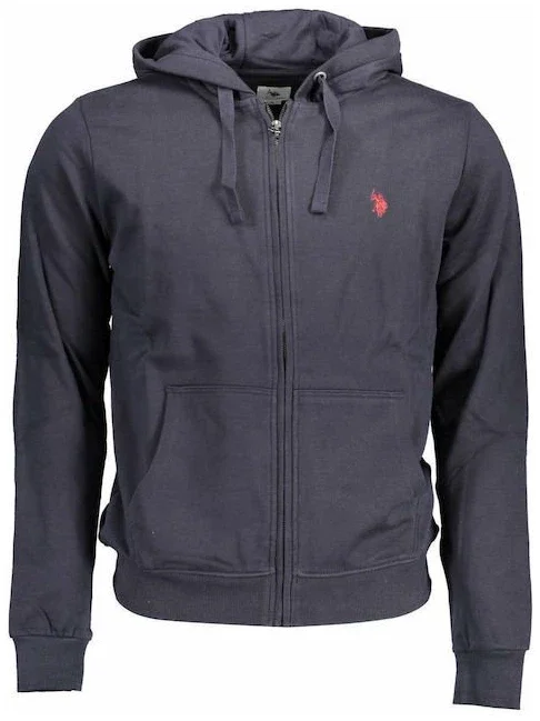 Φωτογραφία προϊόντος: U.S. Polo Assn. - Ανδρική Φούτερ Ζακέτα με Κουκούλα και Τσέπες 63025-53223-179 Μπλε Ναυτικό