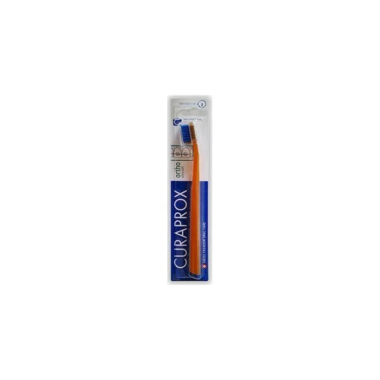 Φωτογραφία προϊόντος: Curaprox Ortho Ultra Soft Οδοντόβουρτσα για Σιδεράκια Πορτοκαλί/Σκούρο Μπλε1τεμ.