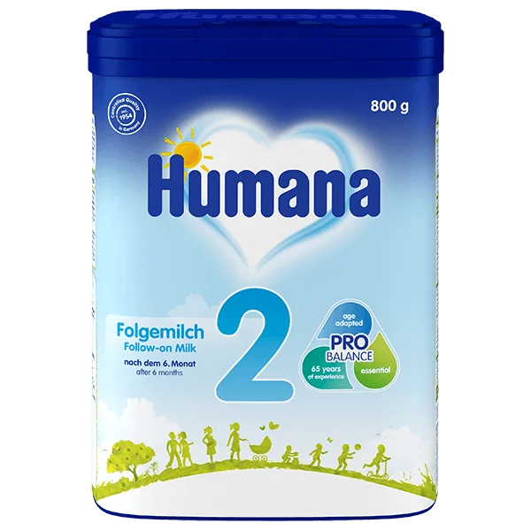 Φωτογραφία προϊόντος: Humana 2 γάλα 2ης βρεφικής ηλικίας, μετά τον 6ο μήνα, 800gr