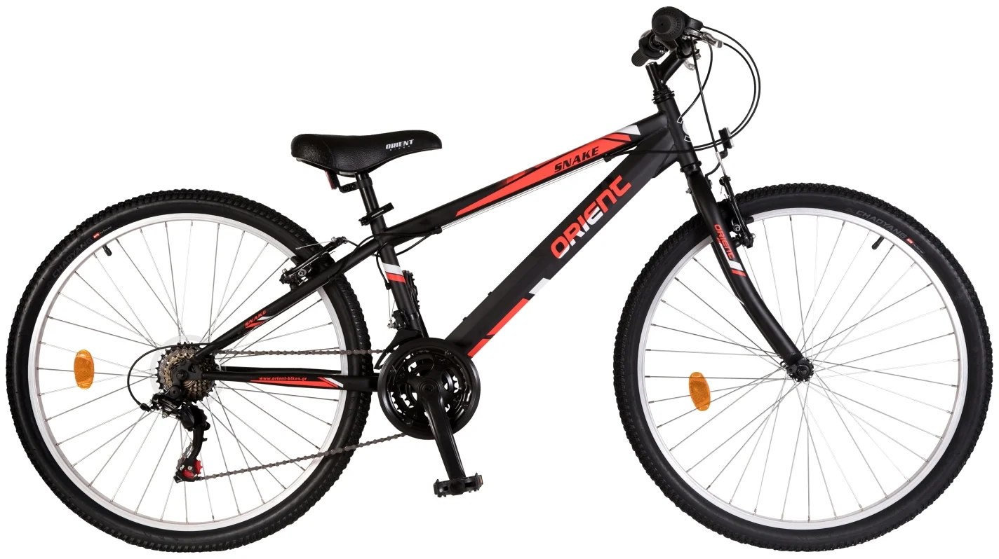 Φωτογραφία προϊόντος: ORIENT BIKES ORIENT SNAKE 26'' MAN ΜΑΥΡΟ ΚΟΚΚΙΝΟ Ποδήλατο Βουνού