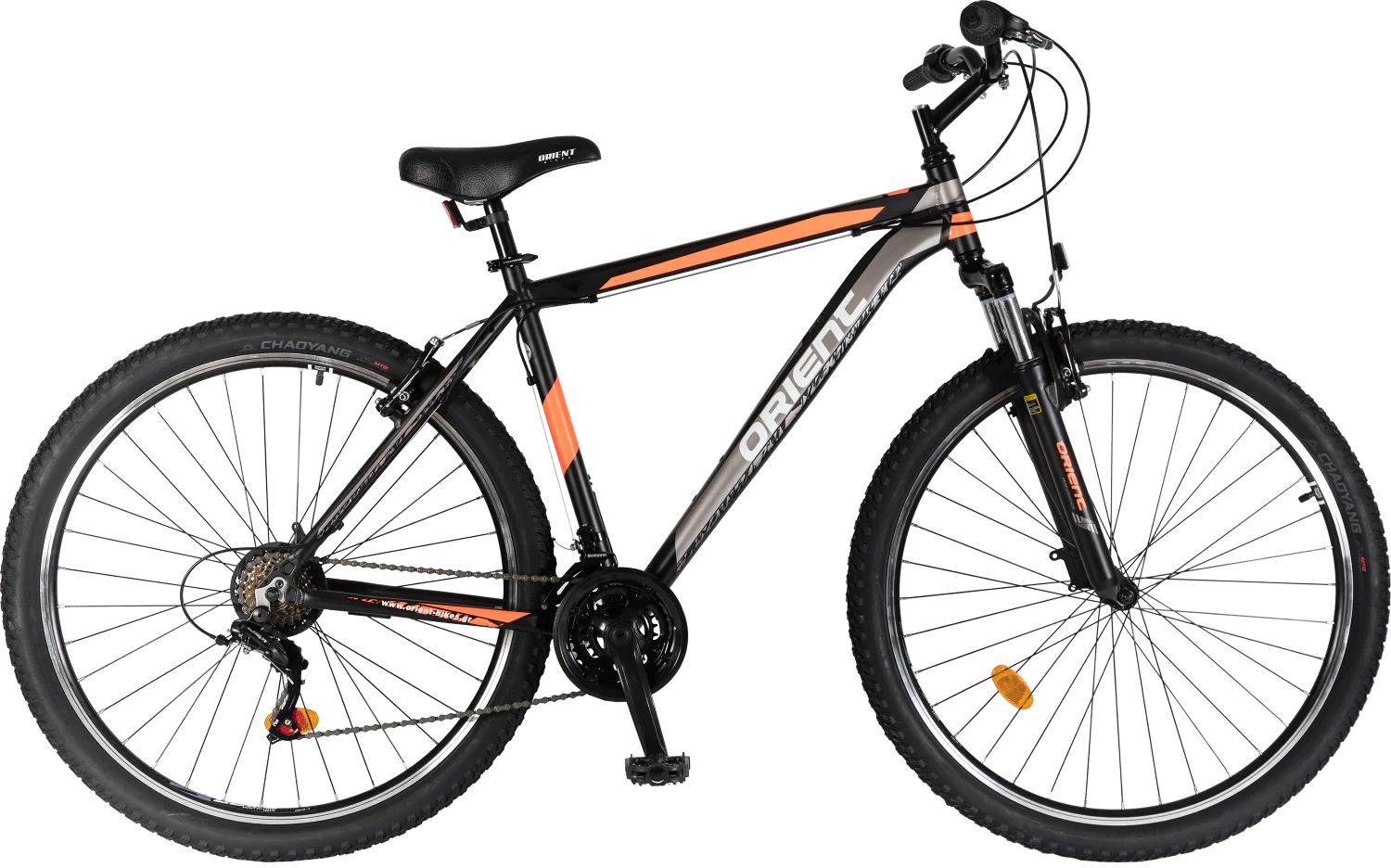Φωτογραφία προϊόντος: ORIENT BIKES ORIENT STEED alu 29″ 21sp. 29er ΜΑΥΡΟ ΠΟΡΤΟΚΑΛΙ Ποδήλατο Βουνού