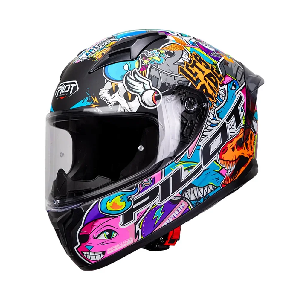 Φωτογραφία προϊόντος: ΚΡΑΝΟΣ FULL FACE FLEX STREETBOMB BLACK/RED ECE 22.06 | PILOT