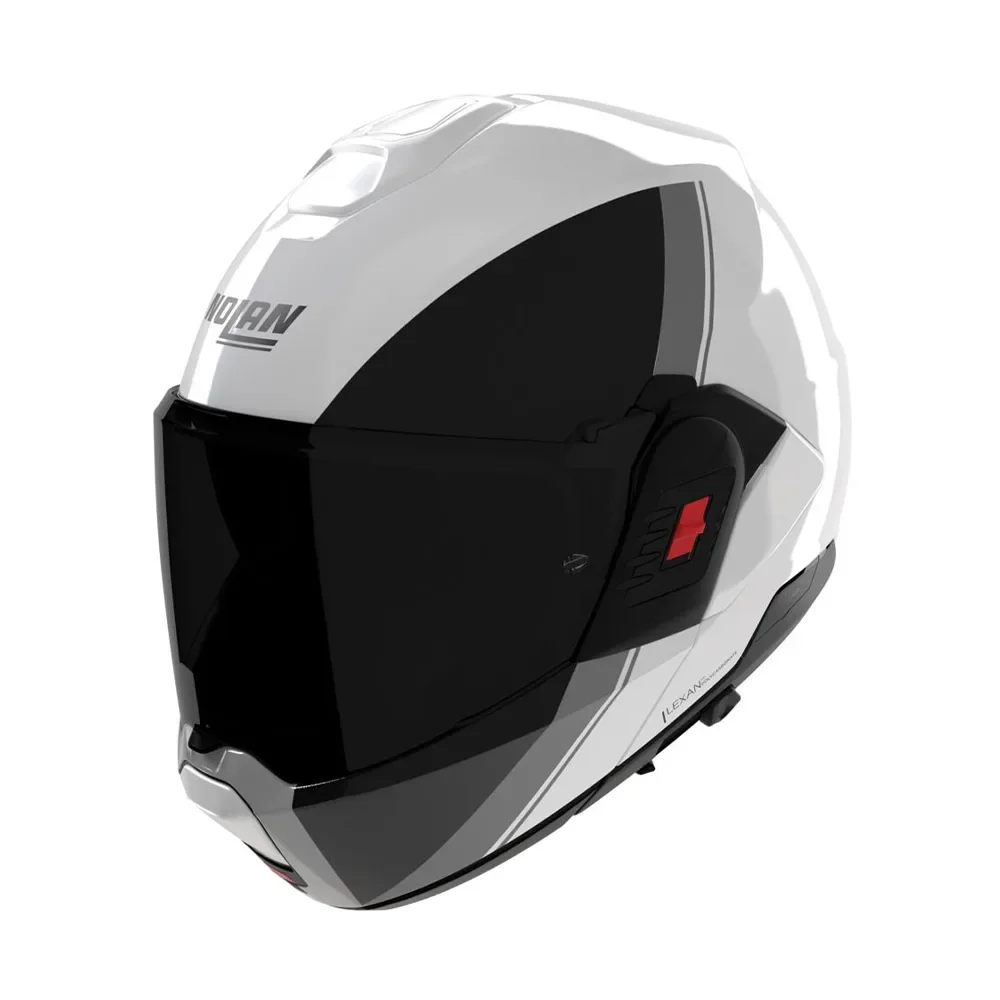 Φωτογραφία προϊόντος: ΚΡΑΝΟΣ FLIP-UP N120-1 VERNICIATURA SPECIALE 356 PEARL/BLACK/GREY ECE 22.06 | NOLAN