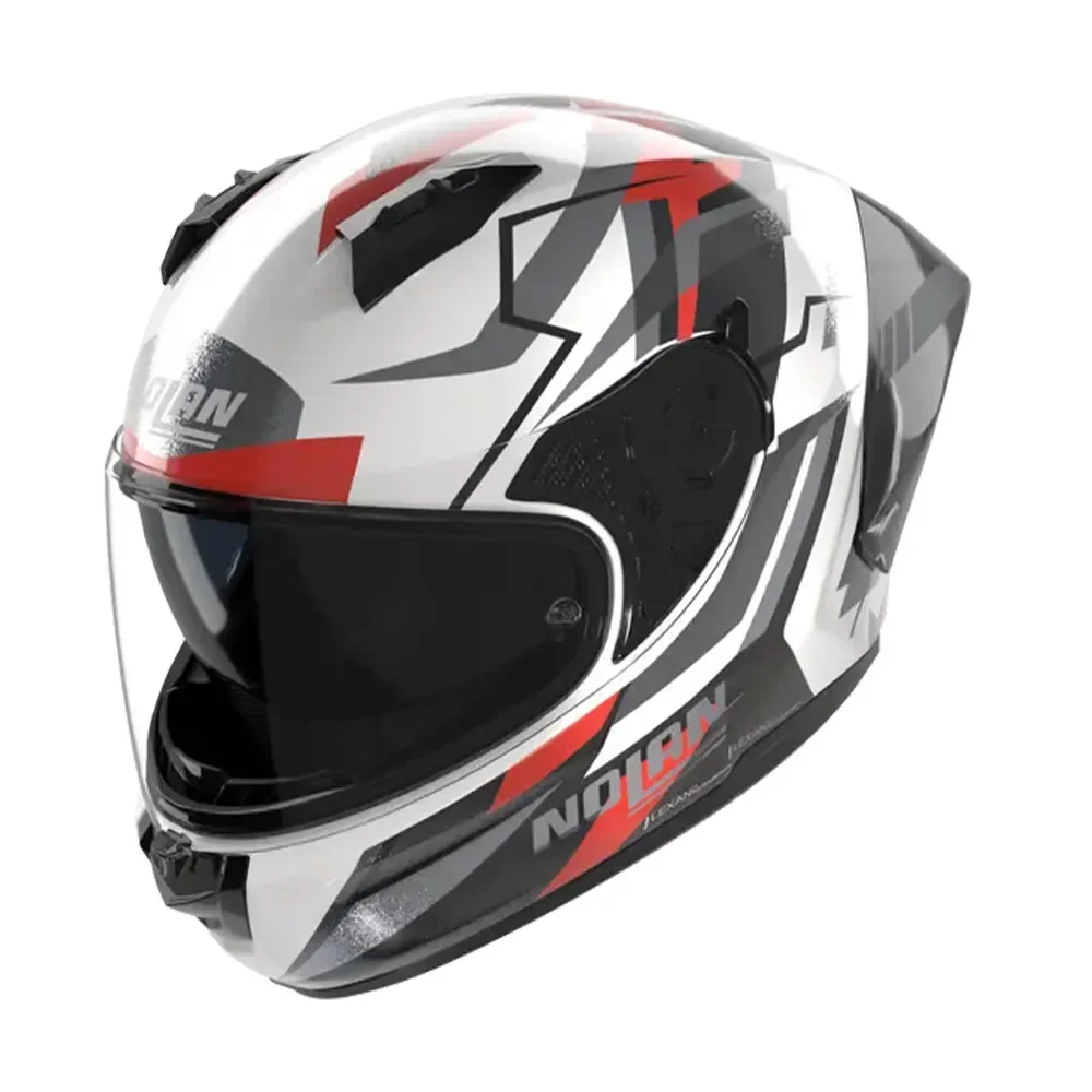 Φωτογραφία προϊόντος: ΚΡΑΝΟΣ FULL FACE N60-6 SPORT CORSA 356 WHITE/BLACK/RED ECE 22.06 | NOLAN