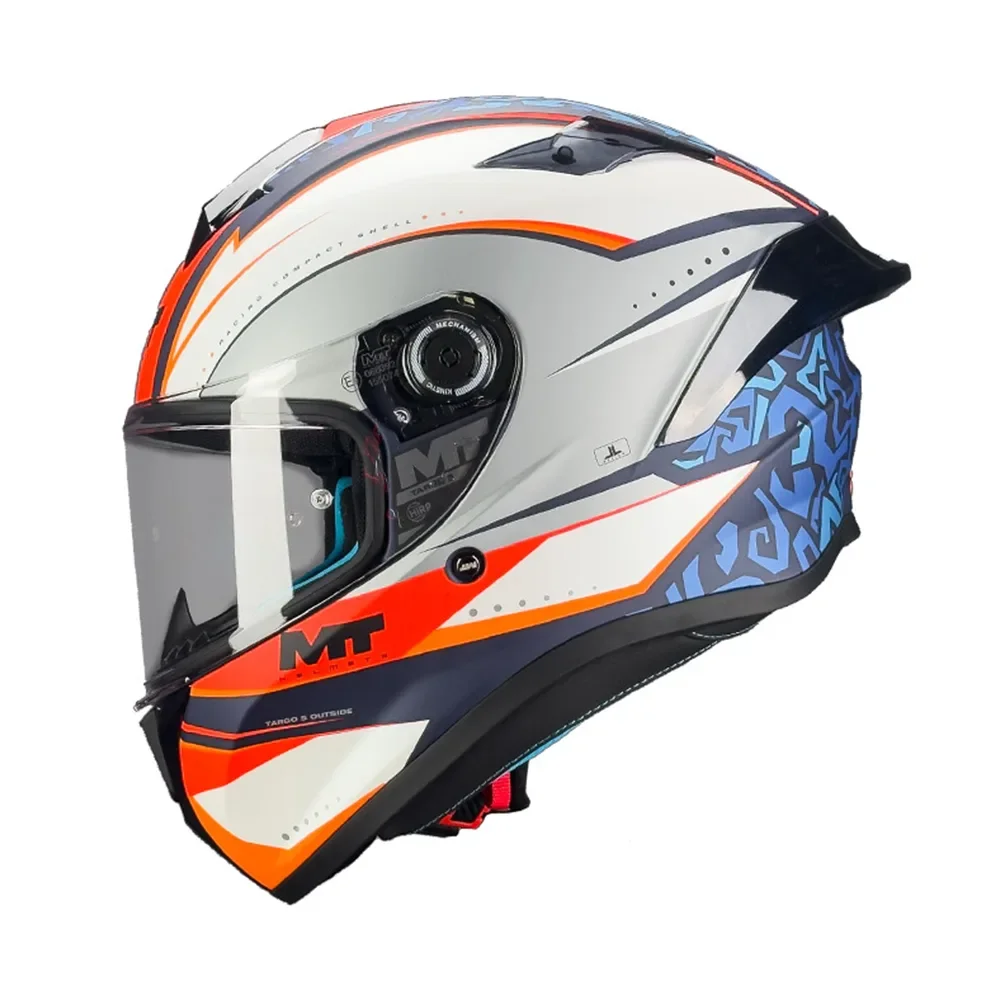 Φωτογραφία προϊόντος: ΚΡΑΝΟΣ FULL FACE TARGO S OUTSIDE C7 BLACK/WHITE/BLUE MATT ECE 22.06 | MT