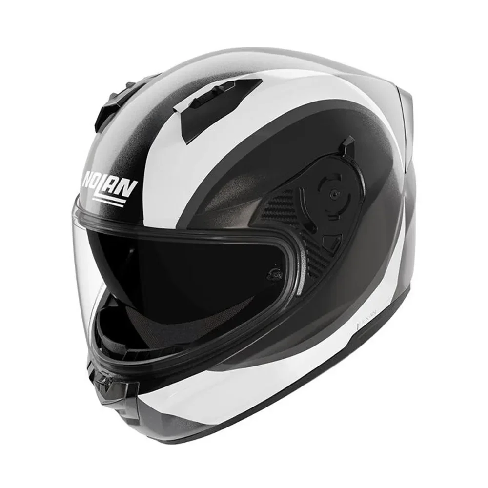 Φωτογραφία προϊόντος: ΚΡΑΝΟΣ FULL FACE N60-6 BIFASE 350 BLACK/WHITE/GREY ECE 22.06 | NOLAN