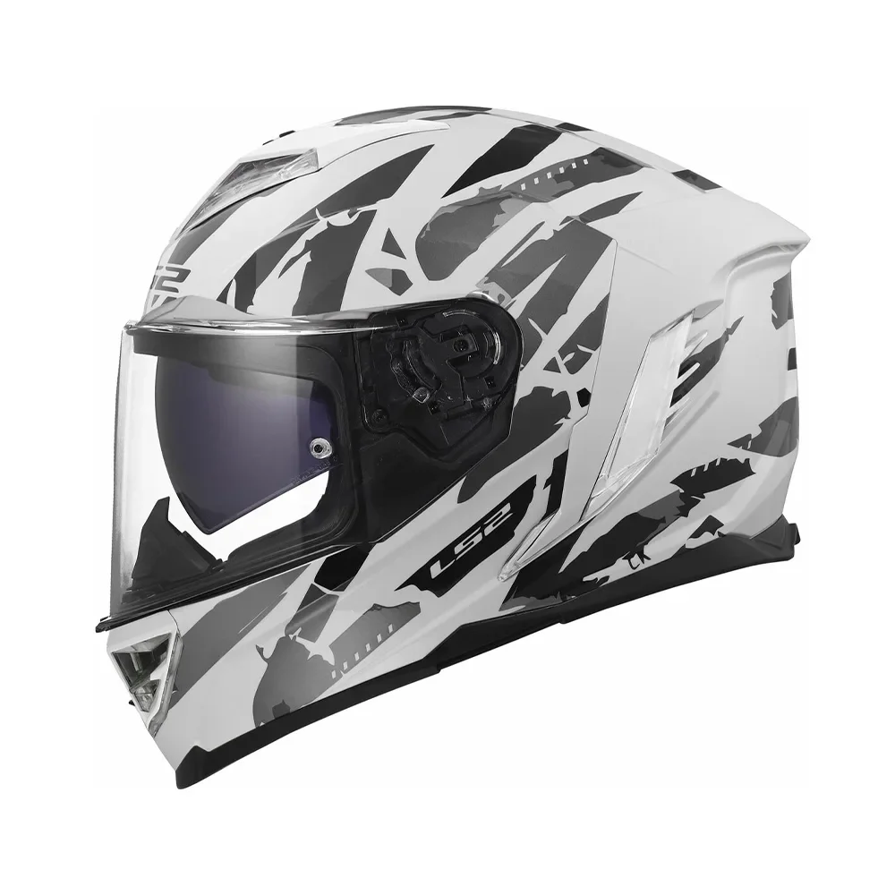 Φωτογραφία προϊόντος: ΚΡΑΝΟΣ FULL FACE STORM III FF818 KAOS WHITE GREY ECE 22.06 | LS2