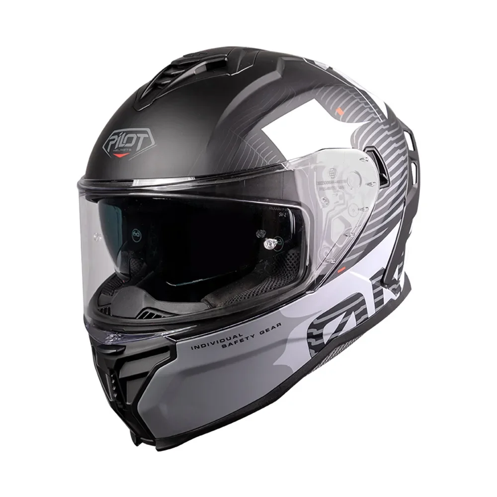 Φωτογραφία προϊόντος: ΚΡΑΝΟΣ FULL FACE CORSAIR SV ON BLACK/GREY/WHITE MATT ECE 22.06 | PILOT