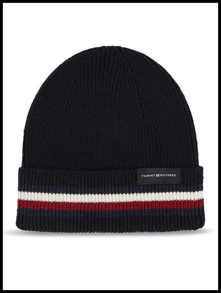 Φωτογραφία προϊόντος: TOMMY HILFIGER CORPORATE BEANIE AM0AM11484, ΜΑΥΡΟ, Άνδρας