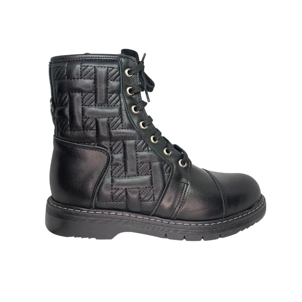 Φωτογραφία προϊόντος: Aby Shoes Παιδικό δερμάτινο μαύρο μποτάκι Aby 182