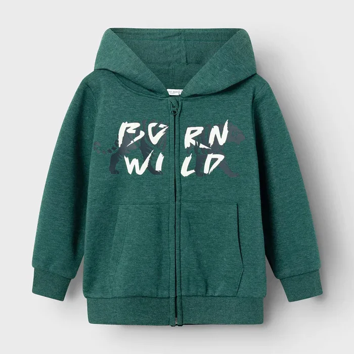 Φωτογραφία προϊόντος: Ζακέτα παιδική Name It ZIP HOODIE VIDAR Dark Green