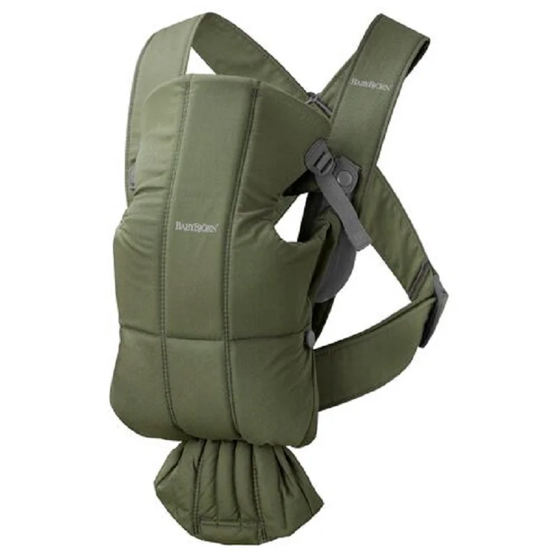 Φωτογραφία προϊόντος: BabyBjörn Mini μάρσιπος Dark Green Woven