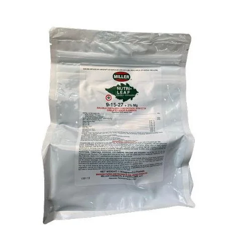 Φωτογραφία προϊόντος: Κρυσταλλικό Miller Nutrileaf 9-15-27+3Mg | 1kgr