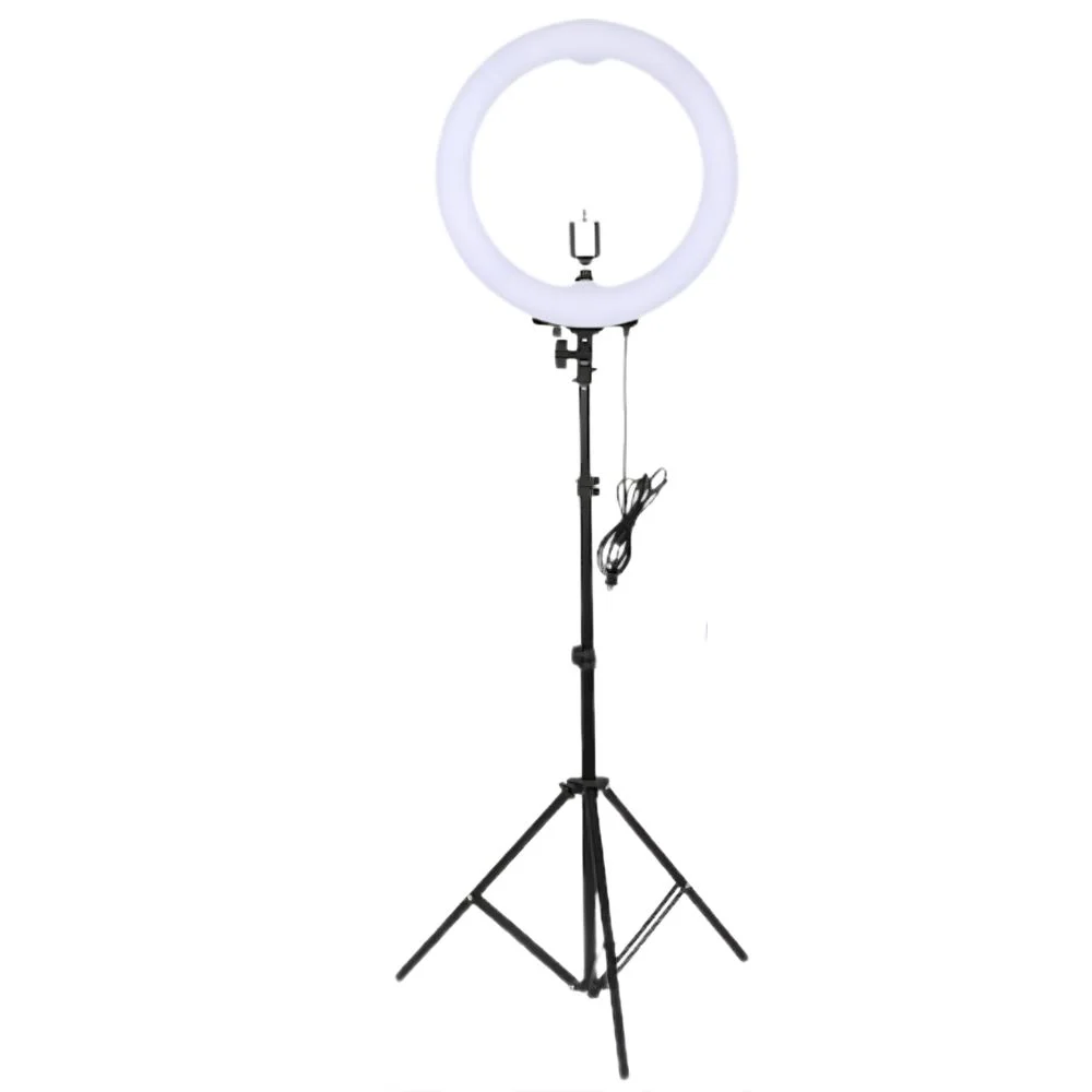 Φωτογραφία προϊόντος: Eurostil,Ragnar Barber Line Επαγγελματικό Ring Light Pollie Led Tripod Lamp 45cm 50W (07003)
