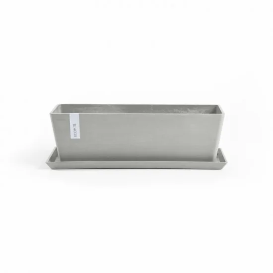 Φωτογραφία προϊόντος: Ecopots Ζαρντινιέρα Bruges 45 White Grey