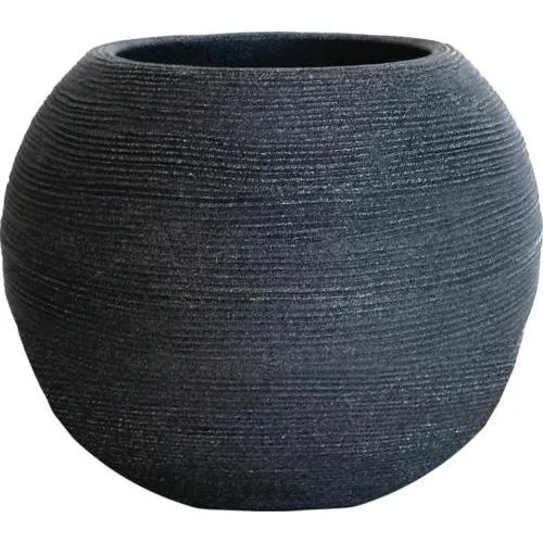 Φωτογραφία προϊόντος: Γλάστρα CASPO RIGATA SFRI-Shabby Anthracite