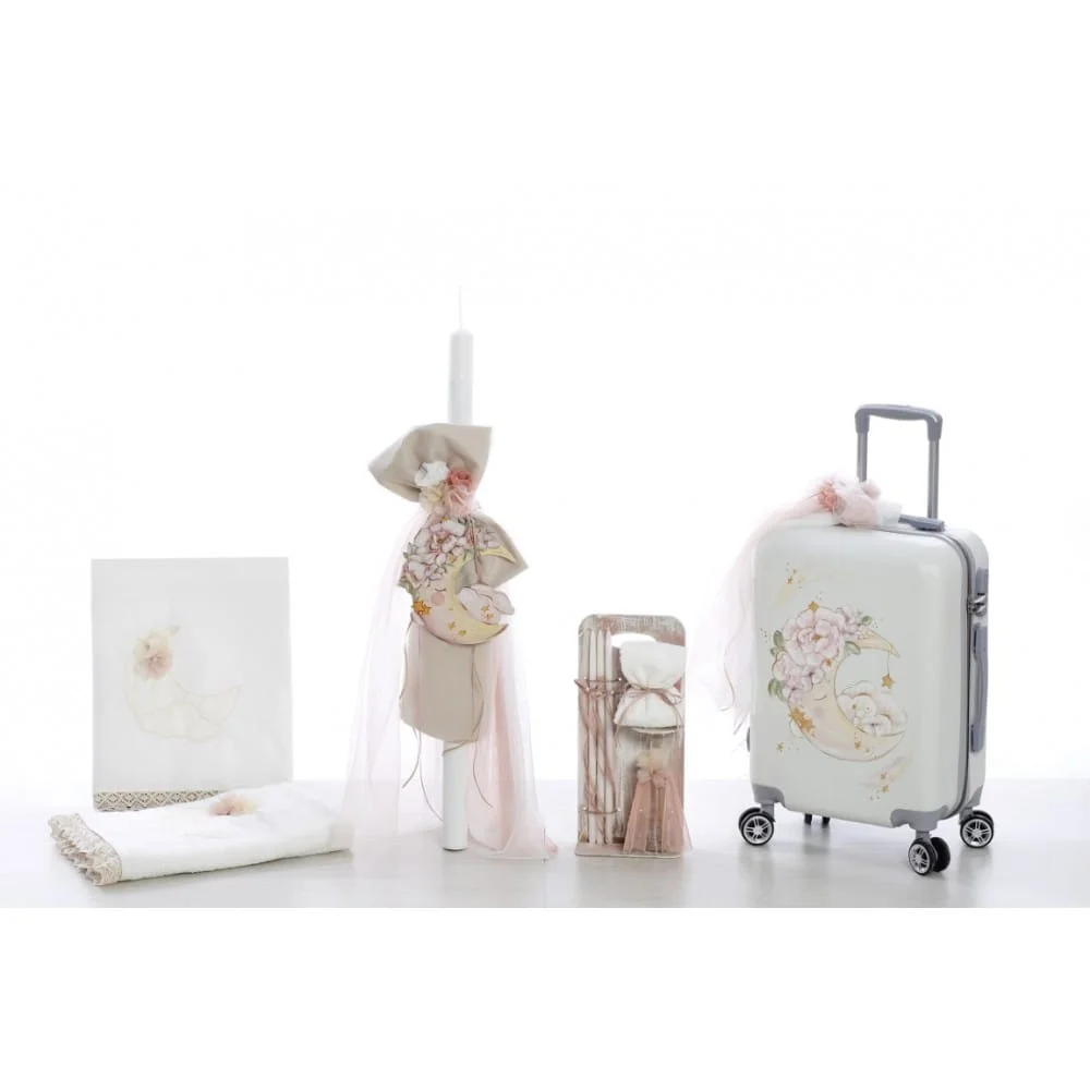 Φωτογραφία προϊόντος: OEM Σετ βάπτισης για κορίτσι με θέμα φεγγάρι ζωγραφισμένο στο χέρι ΣΔΣ 2271