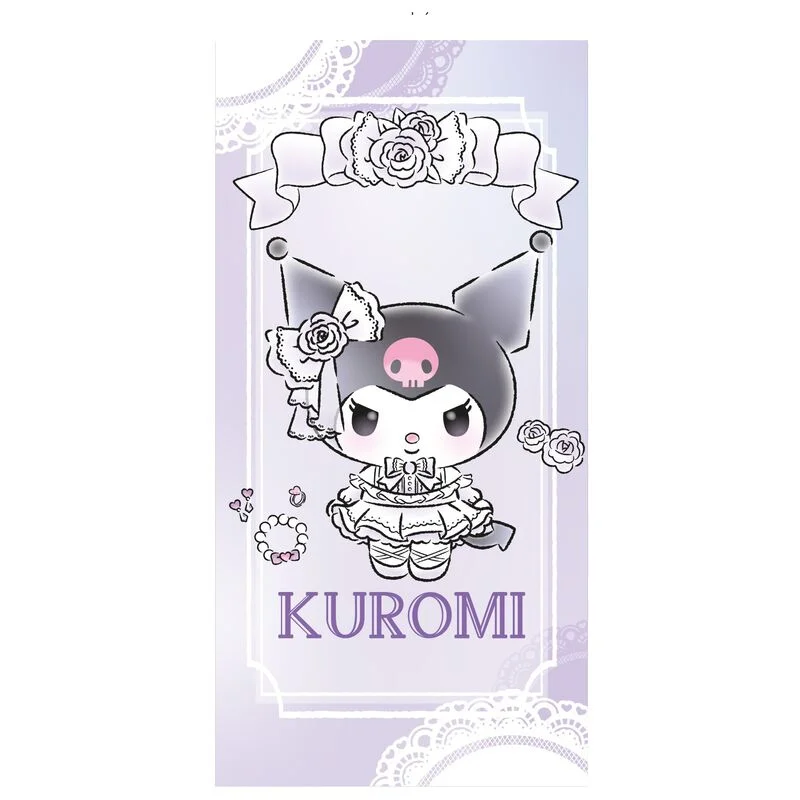 Φωτογραφία προϊόντος: Πετσέτα θαλάσσης Sanrio Hello Kitty Kuromi microfibre beach towel 70Χ140εκ