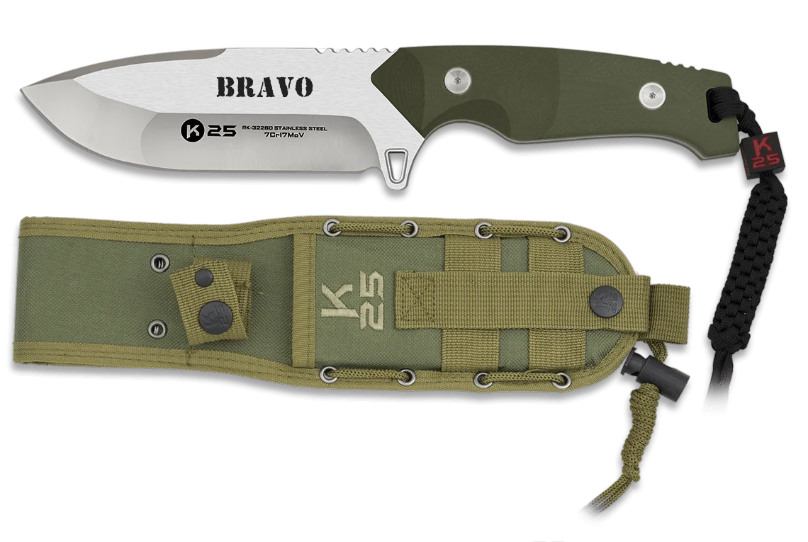 Φωτογραφία προϊόντος: ΜΑΧΑΙΡΙ K25, Tactical Knife, BRAVO green 12.5 cm