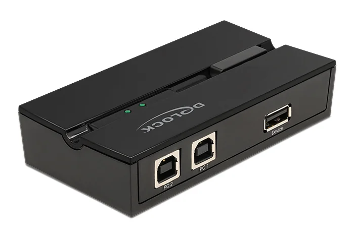 Φωτογραφία προϊόντος: DELOCK USB 2.0 switch 11491, 2x USB Type B σε USB, με μαγνήτη, μαύρο