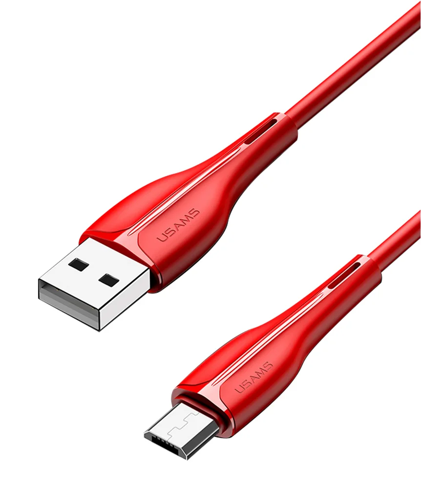 Φωτογραφία προϊόντος: USAMS καλώδιο Micro USB σε USB US-SJ373, 2A, 1m, κόκκινο