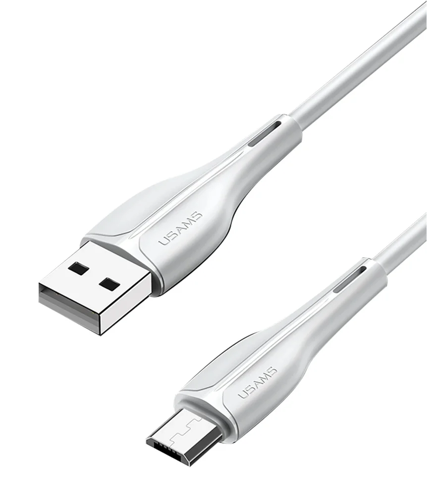 Φωτογραφία προϊόντος: USAMS καλώδιο Micro USB σε USB US-SJ373, 2A, 1m, λευκό