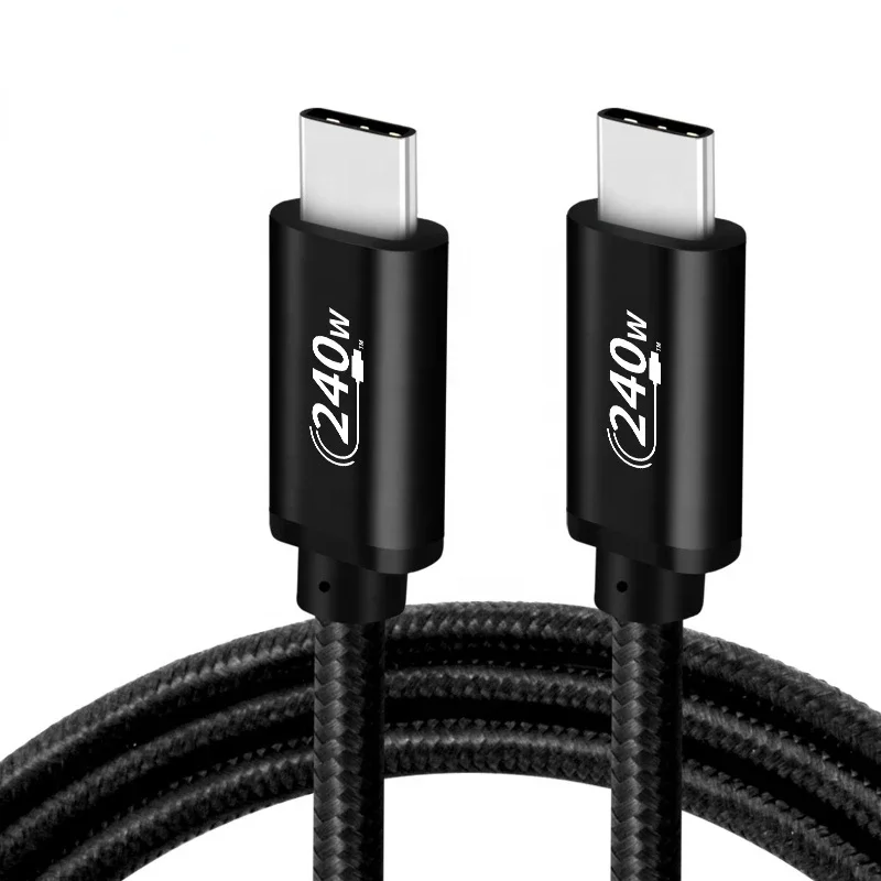 Φωτογραφία προϊόντος: POWERTECH καλώδιο USB-C PTH-089, 240W, 480Mbps, E-mark, 1.5m, μαύρο