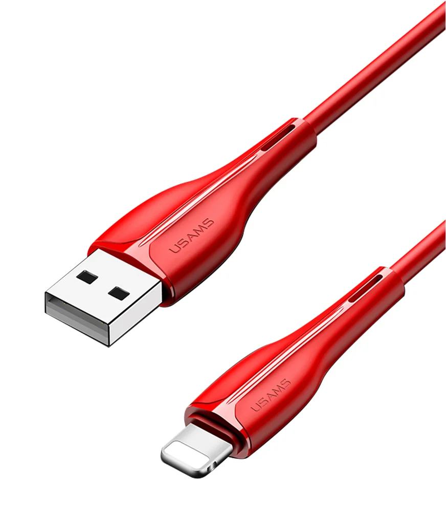 Φωτογραφία προϊόντος: USAMS καλώδιο Lightning σε USB US-SJ371, 2A, 1m, κόκκινο