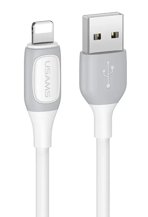 Φωτογραφία προϊόντος: USAMS καλώδιο Lightning σε USB US-SJ595, 2.4A, 1m, λευκό