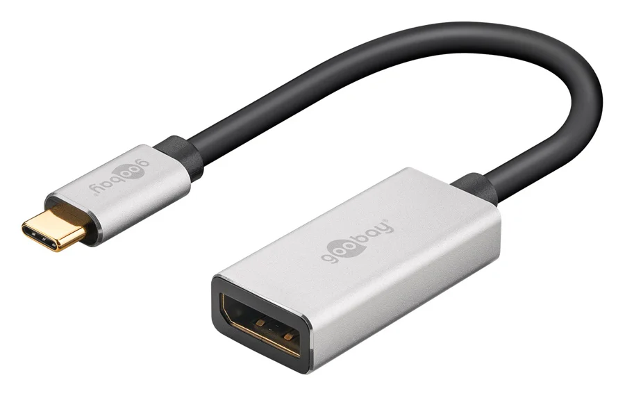 Φωτογραφία προϊόντος: GOOBAY αντάπτορας USB-C σε DisplayPort 60195, 8K/30Hz, 4K/120Hz, γκρι