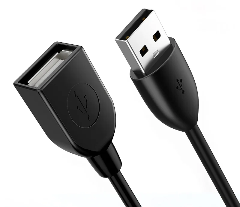 Φωτογραφία προϊόντος: CABLETIME καλώδιο USB 2.0 αρσενικό σε θηλυκό C160, 3A, 0.5m, μαύρο