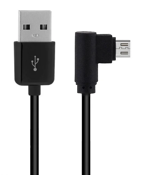 Φωτογραφία προϊόντος: POWERTECH καλώδιο USB σε USB Micro 90° CAB-U126, Dual Easy, 3m, μαύρο