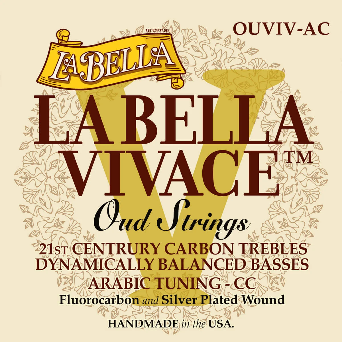 Φωτογραφία προϊόντος: La Bella OUVIV-AC Vivace Χορδές Ουτιού Αράβικο Χόρδισμα (C-C)