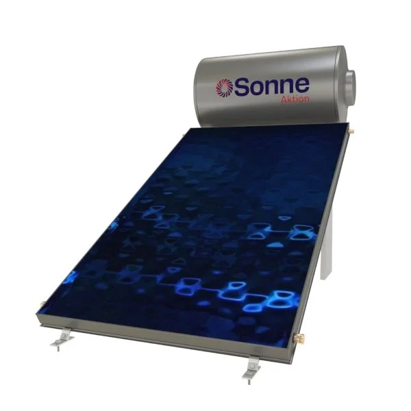 Φωτογραφία προϊόντος: Sonne 160lt/2,29m² Glass ηλιακός Τριπλής ενέργειας με 1 κάθετο επιλεκτικό συλλέκτη Atlas 2,29m² 160lt