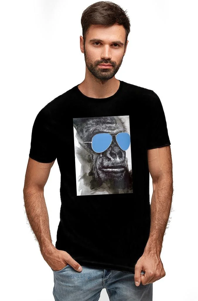 Φωτογραφία προϊόντος: Prime T-Shirt Μαύρο με σχέδιο Gorilla Cool 3526-1