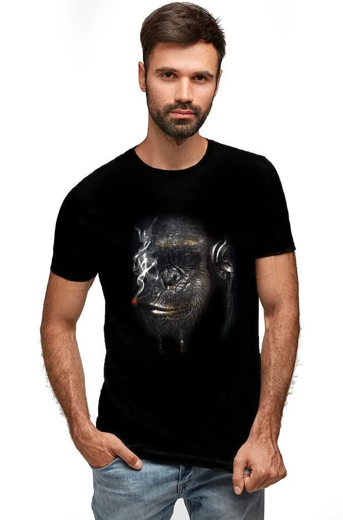 Φωτογραφία προϊόντος: Prime T-Shirt Μαύρο με σχέδιο Gorilla Cool 3527-1