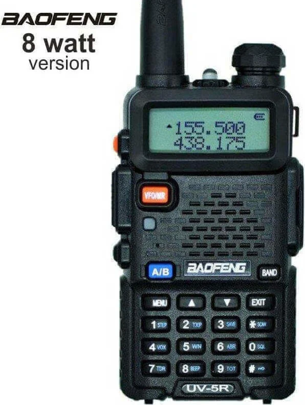 Φωτογραφία προϊόντος: Baofeng UV-5R (8W) Ασύρματος Πομποδέκτης UHF/VHF 8W με Μονόχρωμη Οθόνη