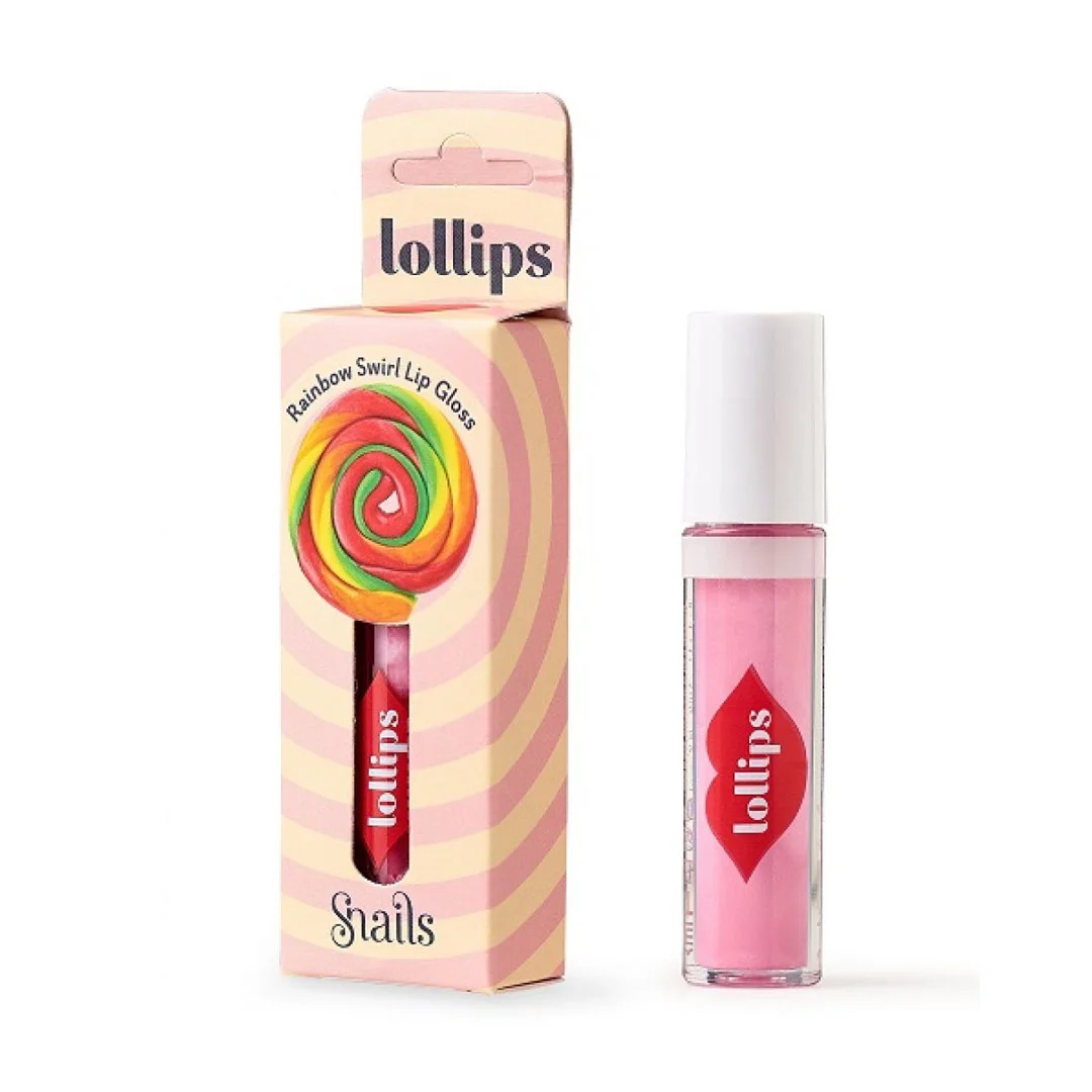 Φωτογραφία προϊόντος: SLG006 Tox Free Snails Lollips Rainbow Swirl Lip Gloss 3ml