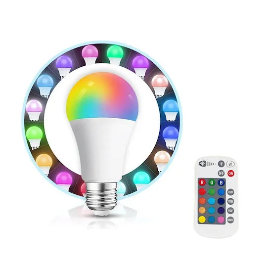 Φωτογραφία προϊόντος: OEM LED Dimmable Λάμπα 4.8W E27 RGBW Σφαιρική G45 με Ασύρματο Χειριστήριο Aigostar 105392 - Aigostar