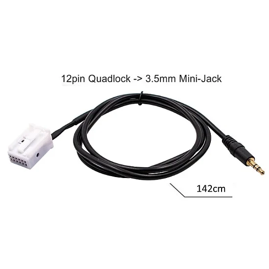 Φωτογραφία προϊόντος: Καλώδιο 3.5mm Aux Audi / Vw / Seat / Skoda OEM 148632