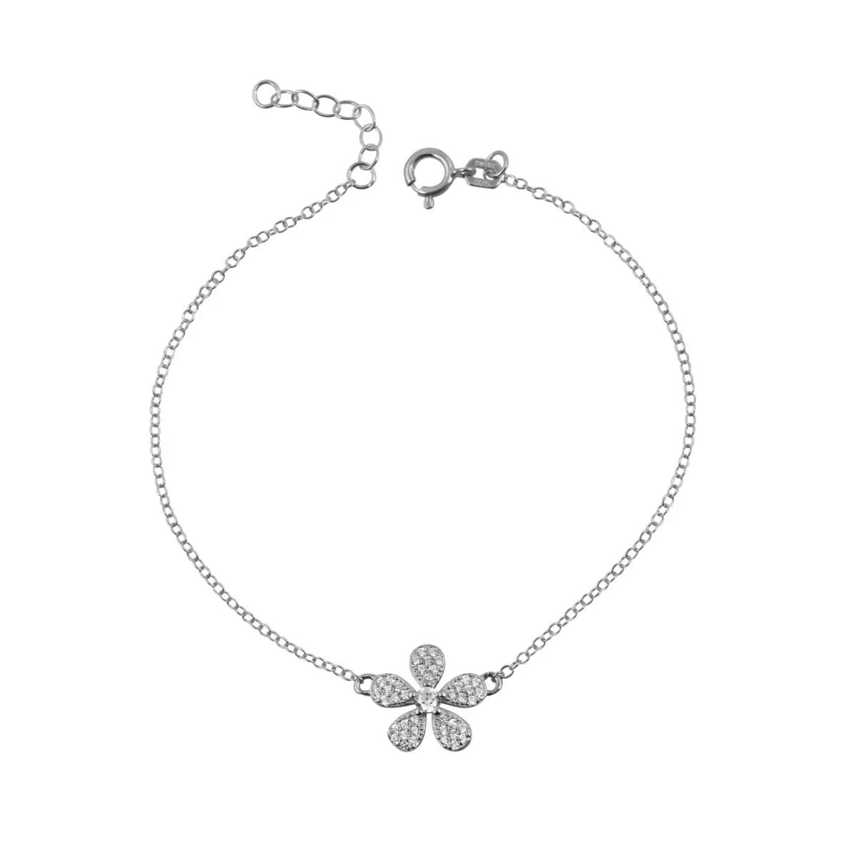 Φωτογραφία προϊόντος: Peach Jewelry Βραχιόλι από Ασήμι 925 Λουλούδι