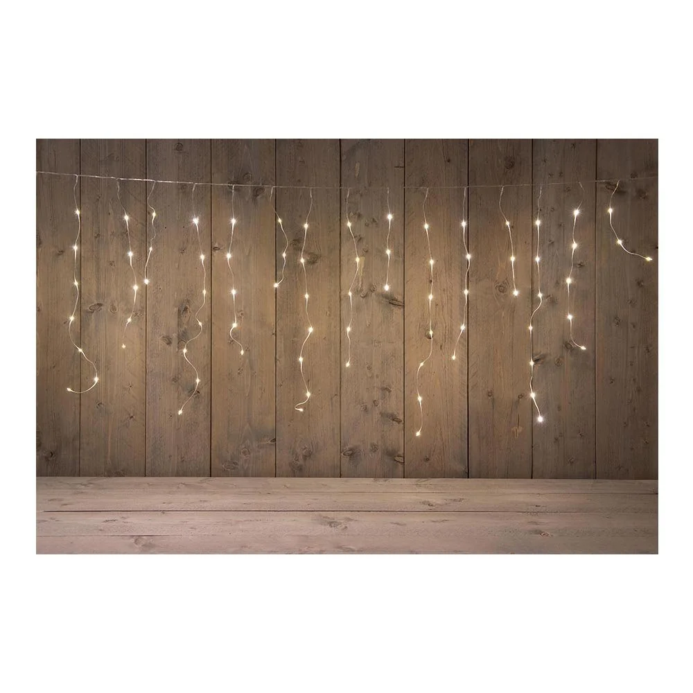 Φωτογραφία προϊόντος: Ecobags Λαμπάκια Βροχή 90 Led L180xH70cm Διάφανο Εύκαμπτο Σύρμα Tangle Free με Λευκό Φως Ημέρας Εξωτερικού Χώρου IP44 Timer 8/16h Dimmer