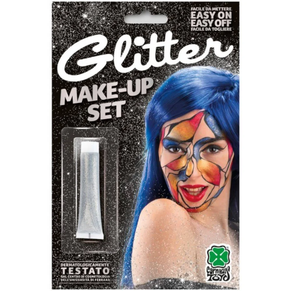 Φωτογραφία προϊόντος: Maskarata Αποκριάτικο MakeUp Glitter Ασημί