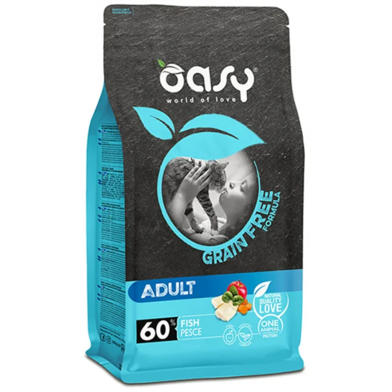 Φωτογραφία προϊόντος: Oasy Cat Adult Grain Free με Ψάρι 1,5kg